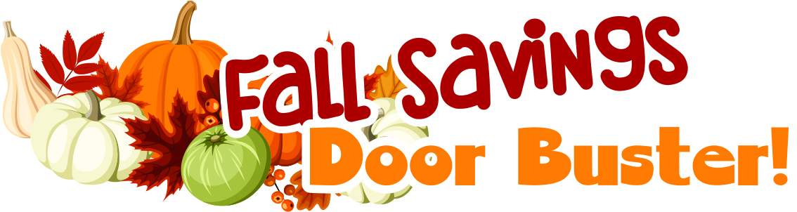 fall savings door buster artwork
