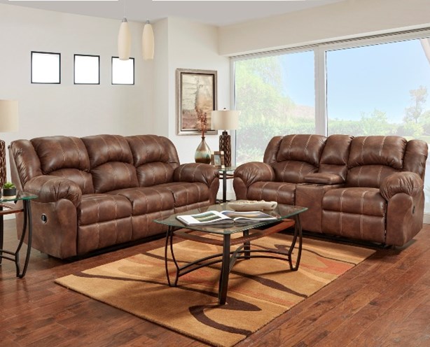 Telluride Cafe • Duel Reclining Sofa • By Affordable® Furniture • Loveseat and Recliner Sold Separately